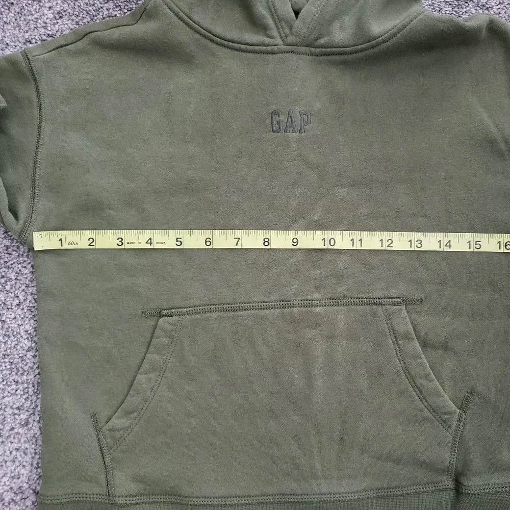 GAP Kids Boys Medium 8  Olive Green Hooded Sweatshirt.